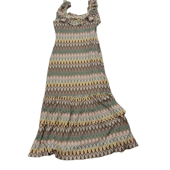 Sundance Southwestern Hippie Boho Crochet Multicolor Maxi Dress, Sz 8 - Picture 9 of 11